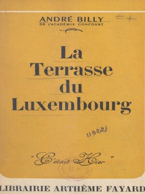 cover image of La terrasse du Luxembourg